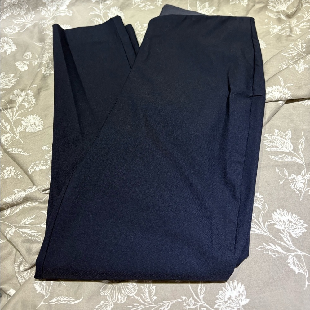 Chico’s pull on ankle pants navy blue 1.5 2 10 12